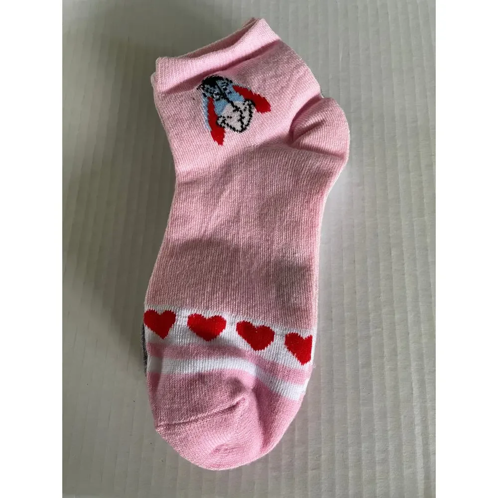 Disney Winnie The Pooh WOMENS 3 PAIR BLACK ANKLE SOCKS LIGHTWEIGHT NEW